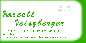 marcell veiszberger business card